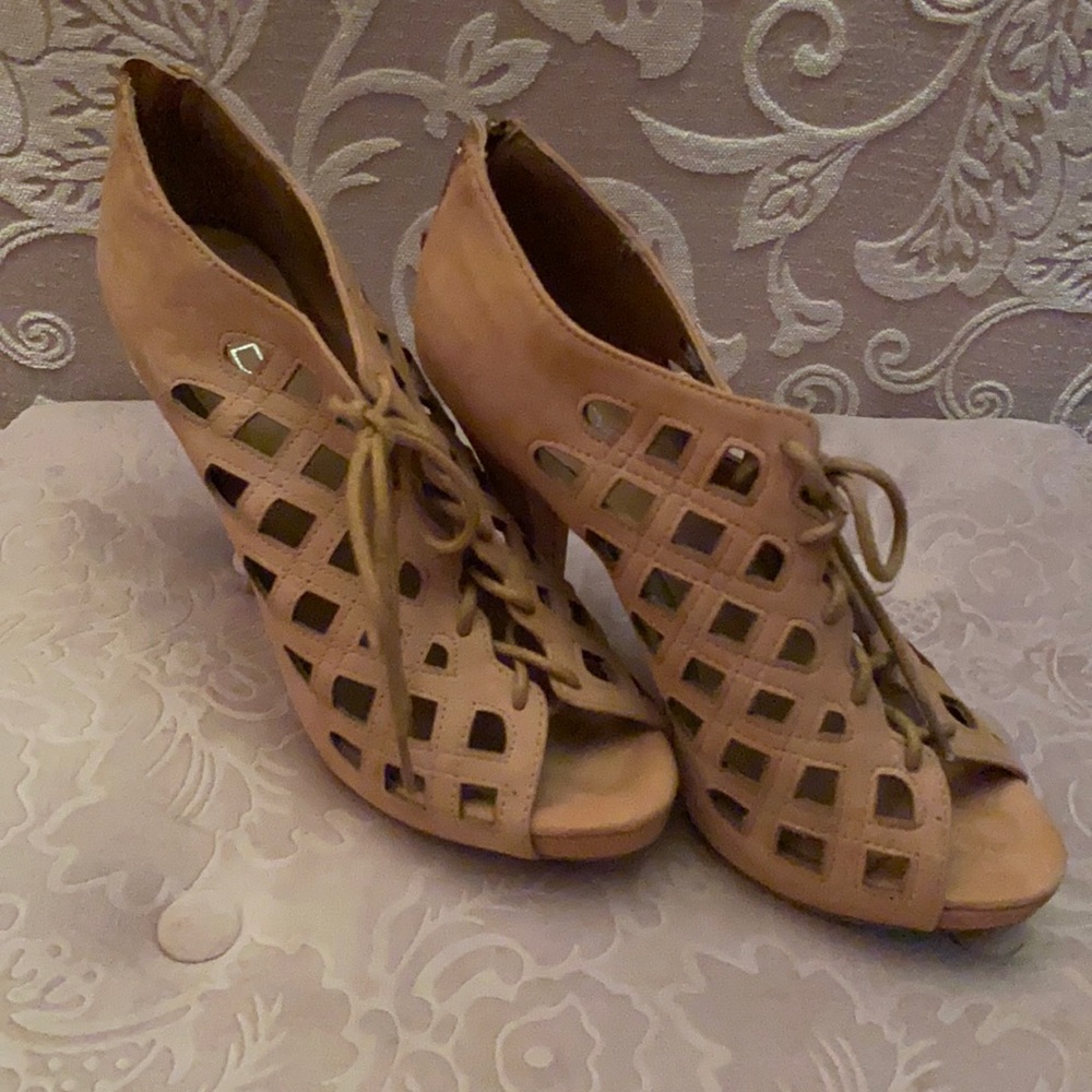 Aldo Tan Cutout Heels